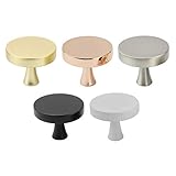 Natural Goods Berlin Möbelgriffe KREISEL Design Möbelknöpfe Metall Möbelknauf Rund Türgriff für Schränke, Kommode, Sideboard, Küchenfront Schubladengriff Wandhaken Kugelknopf (5, Schwarz)