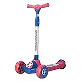 LUQ Scooter Rollen Kinderroller mit Flash- Rädern einstellbar Höhen-Kleinkind- Roller blinkendes Radleiter- Roller for Mädchen Jungen Lernen, zu lenken Roller Scooter (Color : A)