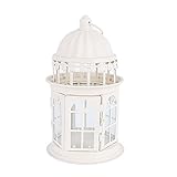 Hm Vicyy Gartenlaternen für Kerzen,Deko Laternen,Hängend Laterne,Metall Kerzenhalter Dekoration Vintage Gartenlaterne mit Glasscheiben,für Draußen Oudoor Indoor Party Garten Wohnzimmer,1 STÜC