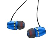 Auleset Kabelgebundene Ohrhörer, ergonomische Drahtsteuerung, In-Ear, 1,2 m, Metall, tragbar, 3,5 mm, kompatibel mit iPhone und Android, PC-Gaming, MP3, B