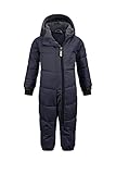 Killtec Skioverall Kinder Twinkly MNS ONPC B - Overall in Daunenoptik - Schneeanzug mit Kapuze - Winteranzug mit flauschigem Innenfutter, dunkelnavy, 110/116