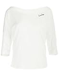 WINSHAPE Damen Dance Style, Fitness Freizeit Sport Yoga Workout 3/4-arm Shirt, Vanilla-Weiß, S