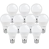 E27 LED Lampe, 10er-Pack, LIGHTNUM 9W LED Birne Ersetzt 60W Halogenlampen, 2700K Warmweiß
