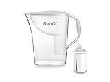 PearlCo - Wasserfilter Standard (weiß) mit 1 classic Filterkartusche - passt zu Brita C