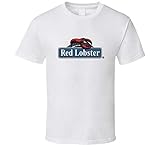 YUANLI T-Shirt mit rotem Hummer, Restaurant, Essen, Geschenk, Weiß Gr. XXL, g