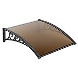 vordach für haustür, haustürüberdachung, Solides PC-Panel, robuster, wind- und regensicher, 60 * 100