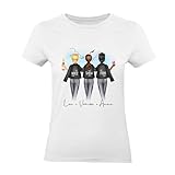 Kiddle-Design 3 Freundinnen T-Shirt Personalisiert DREI Beste Freundinnen Name Geschenk Freundinnengeschenk Partner-Look O