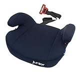 Petex Auto-Kindersitzerhöhung Maja mit ISOFIX Befestigungssystem ECE-Gruppe 3, Kinder von ca. 7-12 Jahre|22-36 kg, schw