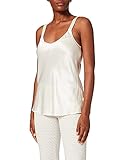 Palmers Damen Shirt aus Seide Silky Nights Schlafanzugoberteil, Elfenbein (Pearl 224), 36 (Herstellergröße: S (36-38))