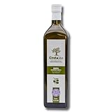 Olivenöl Extra Nativ - 1-Liter kaltgepresst aus Kreta, Griechenland - mild-fruchtig - 100% handverlesen, Singvogelgeschützt - 100% Sortenrein - C