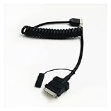 OWCO Buchse Auto-Medien AUX-Hilfs-Audio-Eingang Kabeladapter Fit für Land Rover Range Rover Fit für Jaguar XF. Fit für die Telefon-iPod-Schnittstelle Kab
