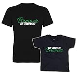 G-graphics Vater & Kind T-Shirt Set Von Geburt an - BREMER - ein Leben lang 293.0137 (Vater S / Kind 3-6 Monate)