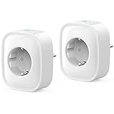 Smart,SP1-2,Wlan AA8Steckdose 16A,Alexa Steckdose 2erPack, Smart Home Plug Kompatibelmit Alexa Google Home, App Fernbedienung, Stromverbrauch messen Sprachsteuerung Timer, NUR auf 2.4 GHz WiF