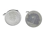 Miniblings 1 Pfennig DDR Manschettenknöpfe Ostalgie Münzen Geld Groschen alt - Herrenschmuck Manschettenknopf Cufflinks Hemdknöpfe I Holzbox ink