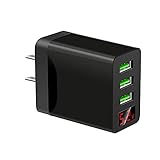 Weltweiter Universal-Netzadapter 3 Multi-Portsfast-Schnellladungsadapter LED Tragbare Universal anzeigen. USB Hub-Transformator-Wandstromversorgung UK EU US. Stecker Reisestecker für internationales N