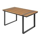 riess-ambiente.de Moderner Outdoor Esstisch Tampa Lounge 123cm Holzoptik wetterfest Garten Tisch G