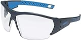 UVEX Schutzbrille i-works 9194 - kratzfest und beschlagfrei - leichte und sportliche Sicherheitsbrille, Arbeitsschutzbrille mit UV-Schutz - in verschiedenen Ausführungen, Farbe:anthrazit-blau/k