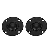 2Pcs 30W 6Ω HiFi Lautsprecher, Leichter Silk Film Dome Hochtöner, mit 20mm Vibrationsmembran, Klar Unterscheidbarer Natürlicher Klang, Stark Magnetisch und Bedienen Einfach(schwarz)