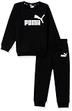 PUMA Minicats ESS Crew Jogger FL, Cotton Black, 98