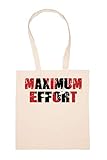 Maximum Effort Training Fitness Tasche Wiederverwendbar Einkaufen Lebensmittel Baumwolltuch Tote Reusable Shopping Bag