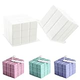 Kerzen Silikonform,3D Cube Silikonform,Kerzen-Gießform,Antihaft Bubble Candle silikonform,Handgemachte Sojawachs Kerzenform, Kerzenform Zum Gießen(2 Stück）