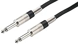 Img Stage Line MCC-50/SW Instrumentenkabel (6,3 mm Klinkenstecker / -stecker) 0,5m schw