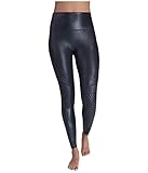 Spanx Damen, Faux Leather Shaping-Leggings in Leder-Optik, 20248R, Very Black, Größe S