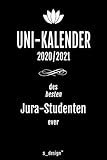 Studienplaner / Studienkalender / Studenten-Kalender 2020 / 2021 für Jura-Studenten / Jura-Student: Semester-Planer / Uni-Kalender von Oktober 2020 bis Oktober 2021