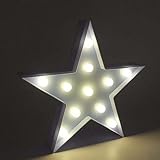 Schreibtischlampen Leselicht Lampe LED Nachtlichtlampe Flamingo Kinderzimmerdekorationen LED Licht Einhorn Pendelleuchte Ananas Kaktus Stern Luminary Wandleuchte Tischlampen (Emitting Color : Star)