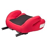 Clamaro 'Guardian Mini' Autositzerhöhung mit Isofix, Autositz der Gruppe 3 (22-36 kg) ECE R44/04, Sitzerhöhung bequem gepolstert mit Armlehnen, passend für Autos mit oder ohne Isofix - Schwarz/R