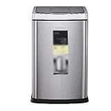 LLRZ Küchenmülleimer Trash Can-Edelstahl-automatische Touchless Infrarot-Bewegungs-Sensor-Deckel Abfall Compost Bin Schlafzimmer Büroraum 9L/2,3 Gallon Abfalleimer (Color : Silver)