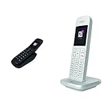 Telekom Speedphone 32 Ebony - Ebenholz Großtastentelefon IP & Speedphone 12 Festnetztelefon (Schnurlos - zur Nutzung an aktuellen Routern mit DECT-CAT-iq Schnittstelle, 5 cm Farbdisplay) weiß