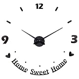 3D Wanduhren DIY Große Wanduhr Modern Design Wanduhren Wandtattoo Dekoration Uhren Für Büro Wohnzimmer Schlafzimmer Dekoartikel Q