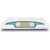 verapur Ortho Plus Taschenfederkernmatratze 90 x 200 cm H2, 7-Zonen Matratze, Tonnentaschenfederkernmatratze, waschbarer Bezug, Öko-Tex, 23