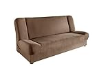 lifestyle4living Schlafsofa in Braun | Sofa mit Bettkasten | Funktionssofa mit Federkern-Polsterung