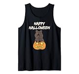 Happy Halloween Quokka Smiling - Gruseliger Kürbis Glücksbringer Tank Top