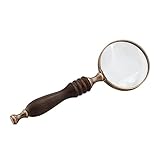 Landnics Lupe Antik Handlupe, 10× Leselupe Lesevergrößerungsglas Retro-Geschmack Magnifier Vergrößrungglas Schmuck für Senioren, Kinder, Inspektion, Hobby, Handwerk, U