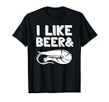 I like Bier und Garnelen T-Shirt Bier Liebhaber Geschenk