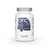 OPC TRAUBENKERNEXTRAKT, mit 105 mg echtem OPC pro Kapsel, das stärkste Anti-Oxidant in Höchstdosierung, für Herz-Kreislauf-System, Augen, Gelenken und geistige Vitalität (100 Kapseln)