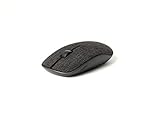 Rapoo M200 Plus kabellose Maus, Bluetooth und Wireless (2.4 GHz) via USB, Stoffoberfläche, Silent, leise Tasten, flach, 1300 DPI, schw