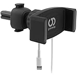 grooveclip AIR Slider 2 - Universal Handyhalterung für Lüftungs Gitter im Auto - mit Smartphone Handy Ladekabel-Halterung - für iPhone Samsung LG Sony Huawei Xiaomi ASUS Oppo OnePlus HTC