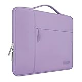 MOSISO Laptop Aktentasche Kompatibel mit 13-13,3 Zoll MacBook Air, MacBook Pro, Notebook Computer,Kompatibel mit MacBook Pro 14 M1 2021 A2442, Polyester Multifunktion Sleeve Hülle, Helles L