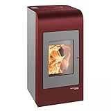 Haas+Sohn Pelletofen HSP 2.17 HOME-II Rubinrot | 8 kW