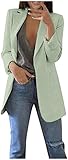 GDEVNSL Women Coat and Jacket Promotion Sale Women Autumn Winter Long Sleeve Office Coat Cardigans Suit Long Jacket Plus Size Winter Warm Overcoat Hooded Jacket Parka Outwear UK S