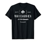 Vancouver Classic Vintage Retro Kanada Canada Maple Leaf T-S