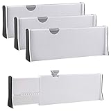 SchubladenteilerVerstellbare Schubladen Organisers Separatoren für Küchenspeicher, Schlafzimmer,