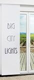 LYSEL Schiebegardine Big City Lights in Schwarz-Weiß, in der Größe (BxH) 60cm x 245