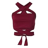 Bauchfreie Oberteile Sexy Crop Top Teenager Mädchen Bauchfrei, Damen Blumen BH Spitze Bralette Bustier Crop Top BH ohne Bügel Comfort Bra V-Ausschnitt für Frauen Jeden Tag BHS Top Sport BH Sp