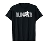 Herren RUNNER Leichtathletik, Langlaufsportler, Vintage T-S