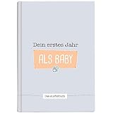 CUPCAKES & KISSES® Babybuch zum eintragen I Babytagebuch für Mädchen und Jungen I Baby Fotoalbum für Erinnerungen I Einzigartiges Geschenk zur Geb